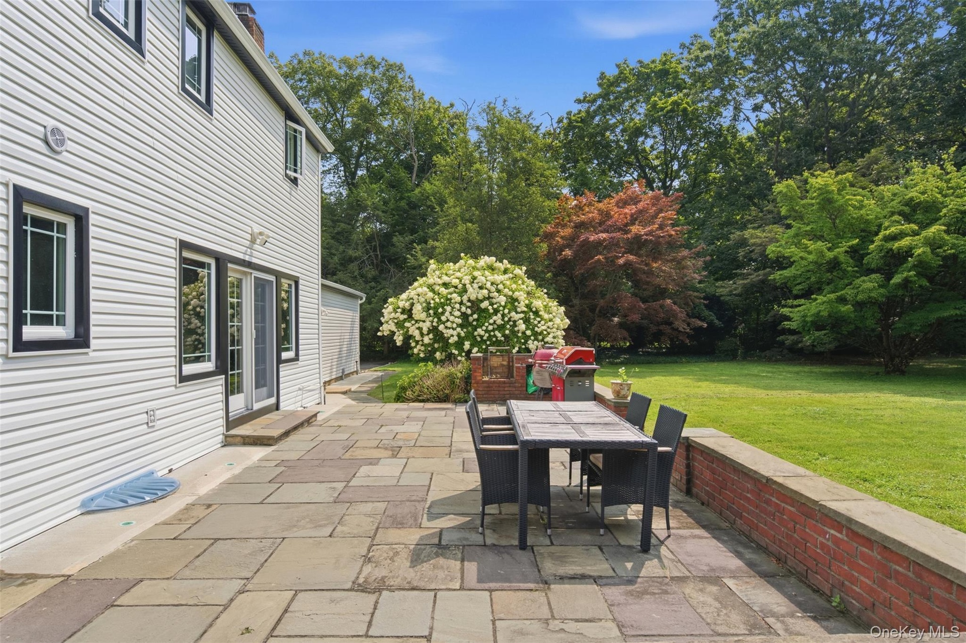Rear bluestone patio