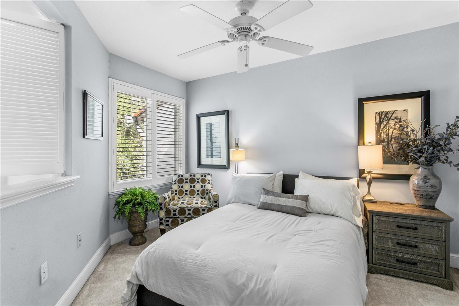 The second bedroom features a private en-suite bathroom for added comfort and convenience.