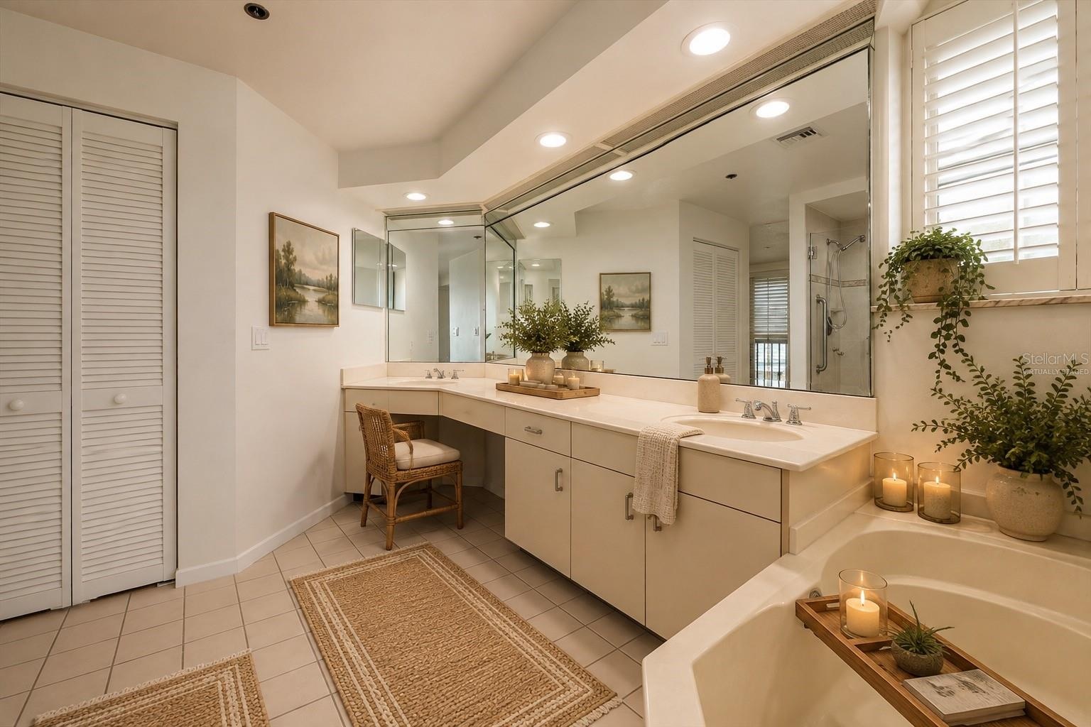 2nd floor Bath virtually staged