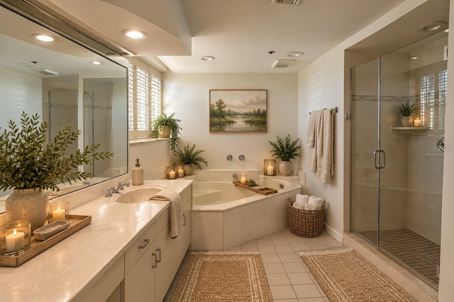 2nd floor Primary Bath Virtually Staged