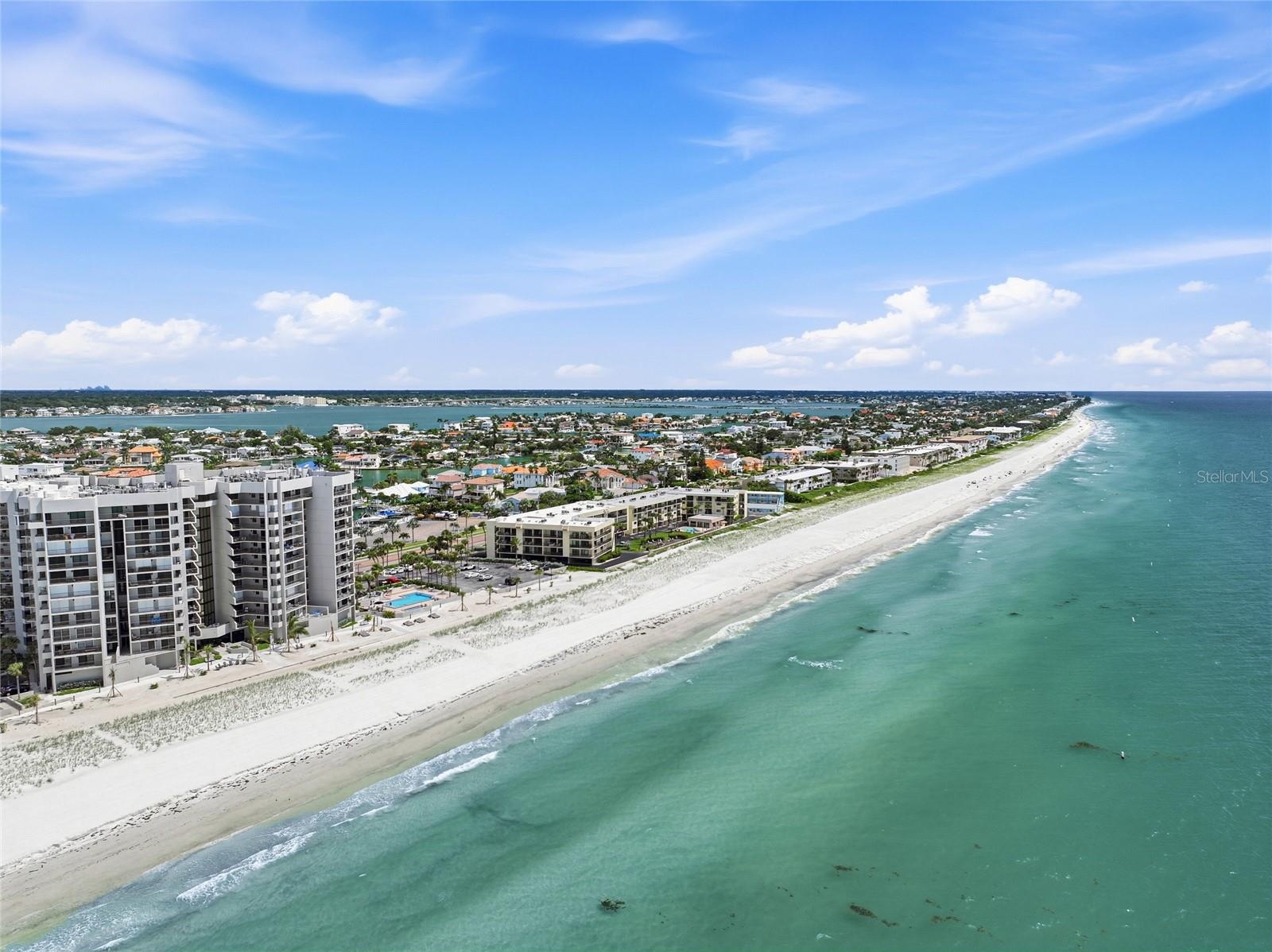 Aerial beach view