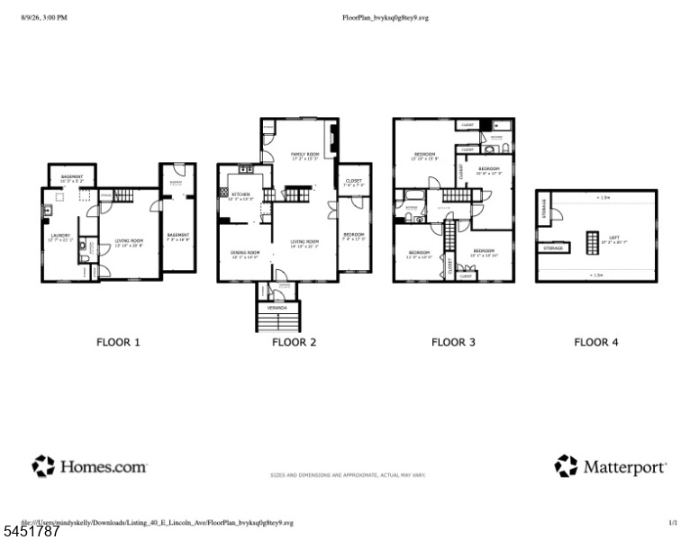 Floor Plan All levels