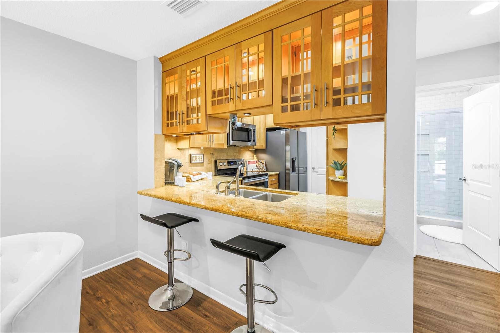 Share a drink with the chef!!  Make sure the appetizers are delicious!