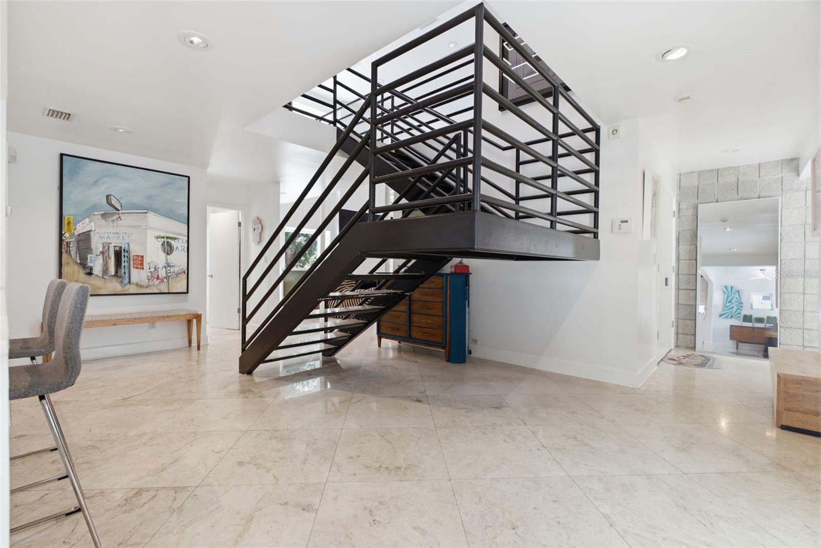 Stunning central staircase