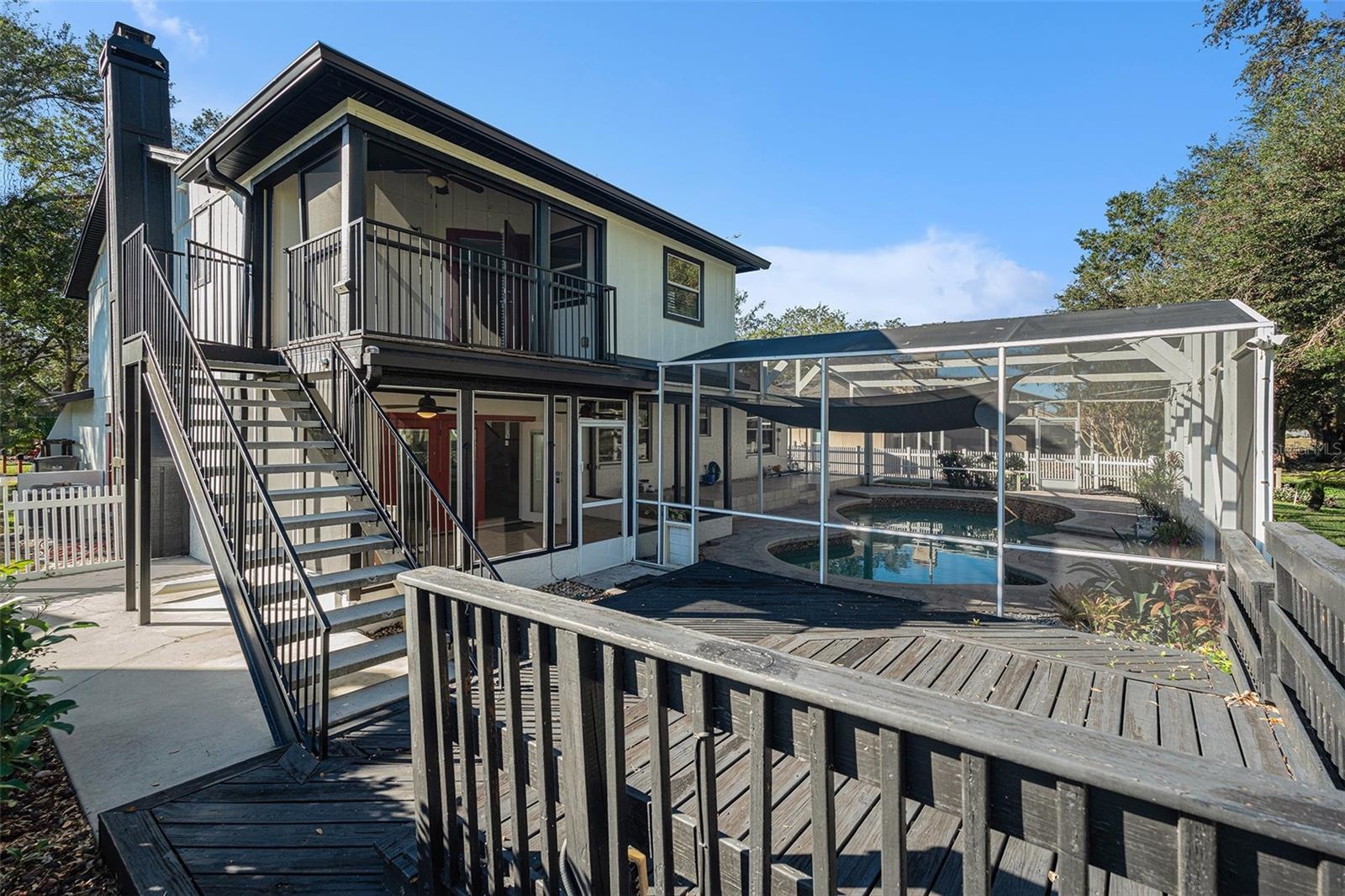 Entertainer's backyard