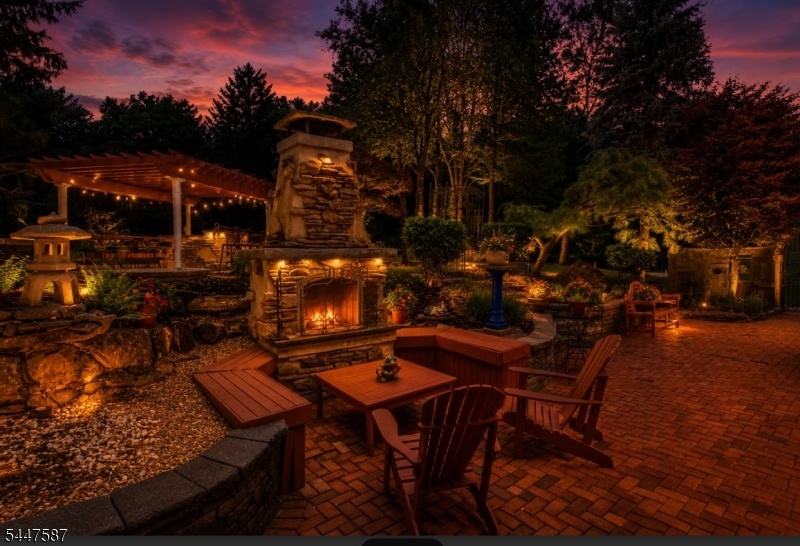 Twilight Outdoor sitting area