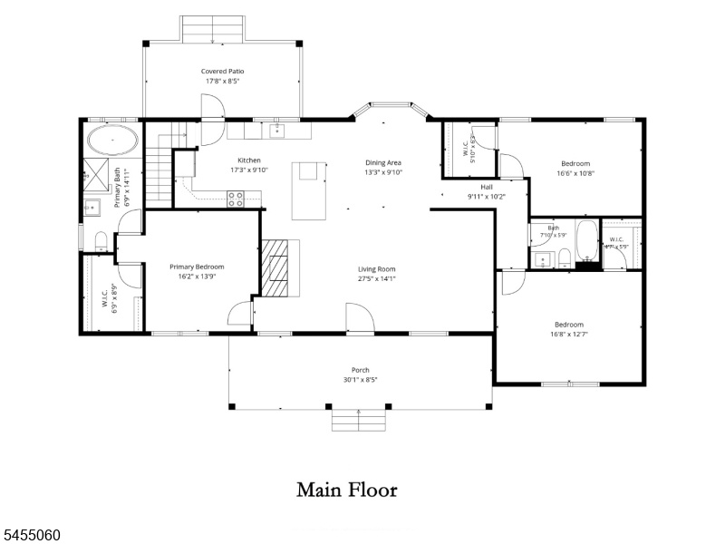 Main level floorplan