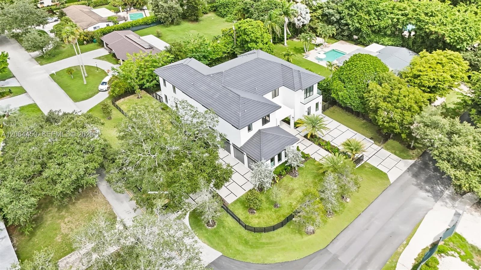aerial picture 9840 sw 63rd Ct Pinecrest Fl