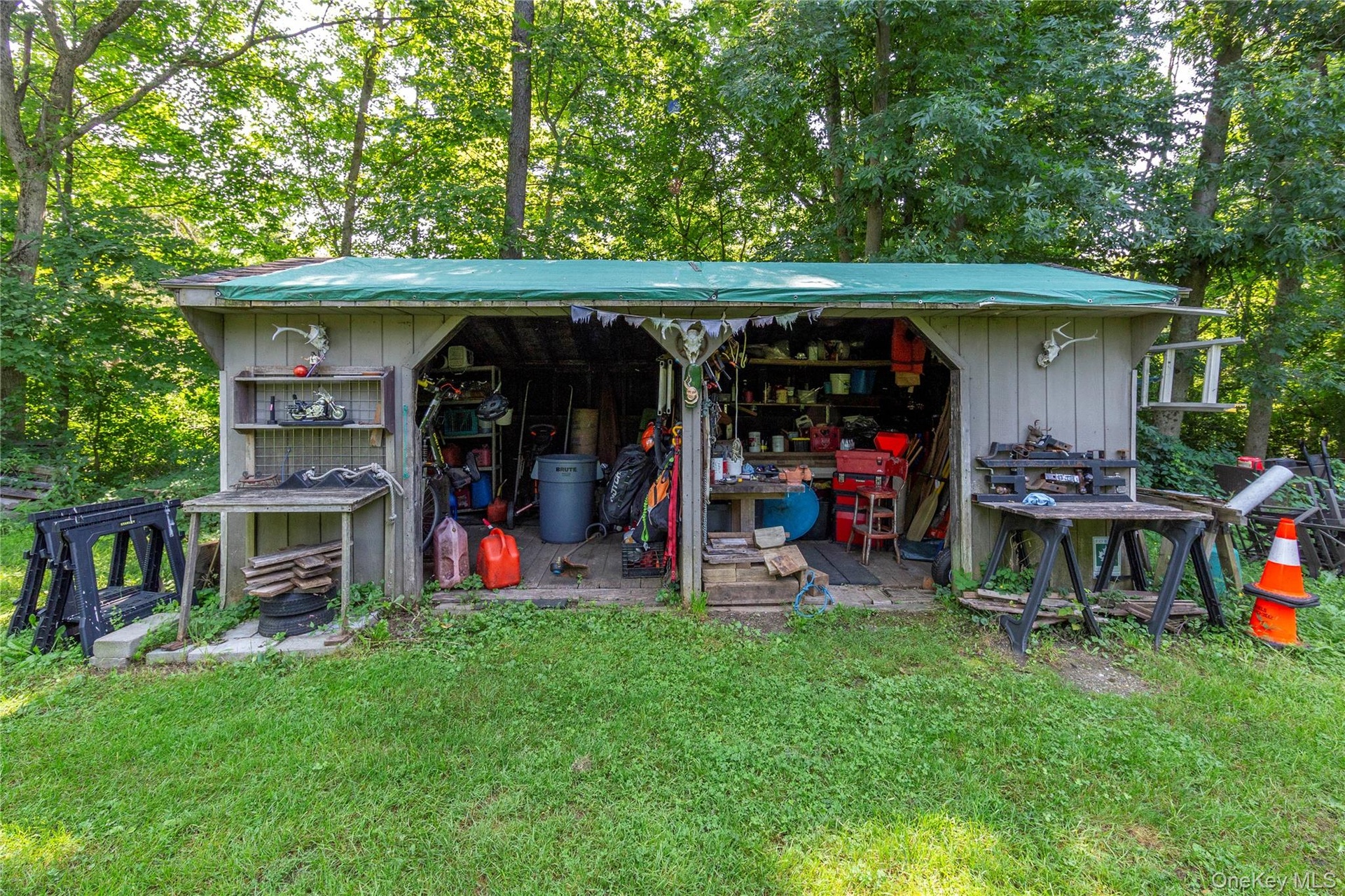 One of the outbuildings on the property.