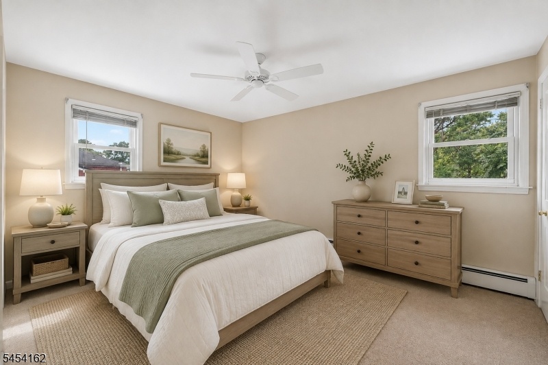 Primary Bedroom Staged