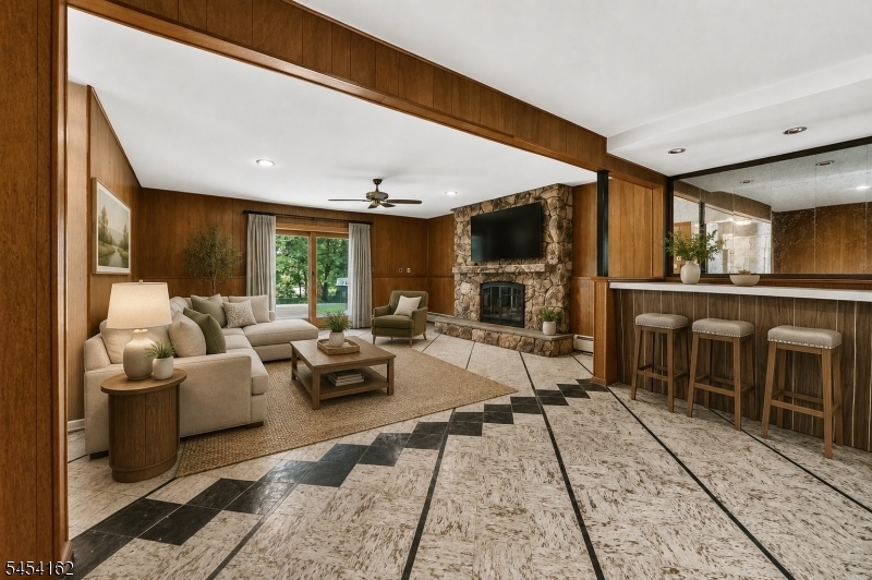Family Room Staged