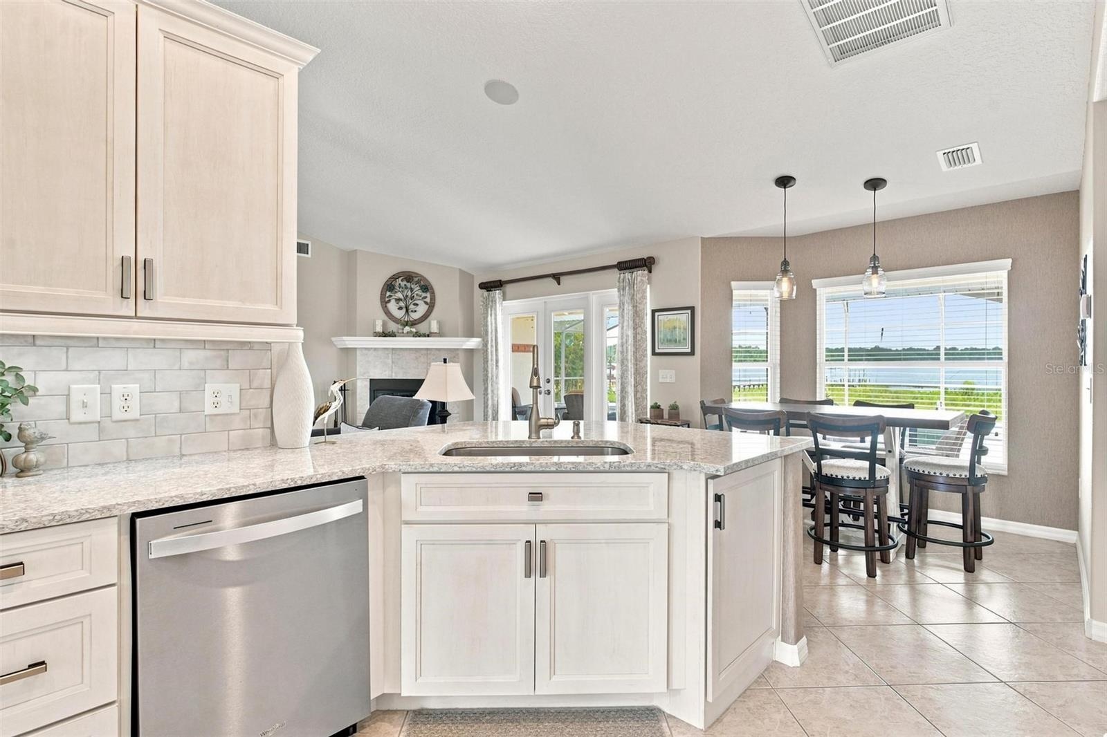 New cabinets, tops and appliances