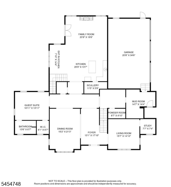 1st Level Floor Plan