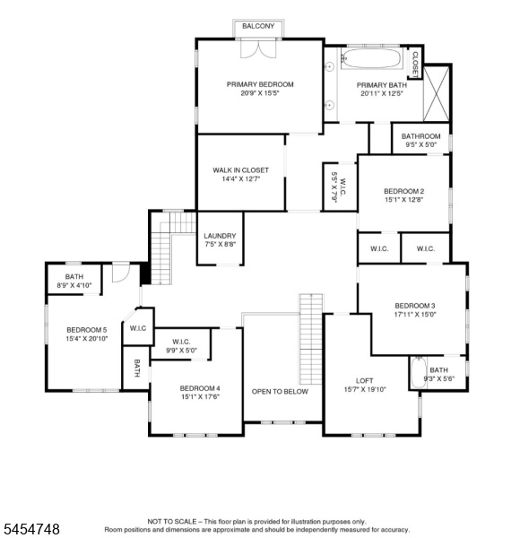 2nd Level Floor Plan