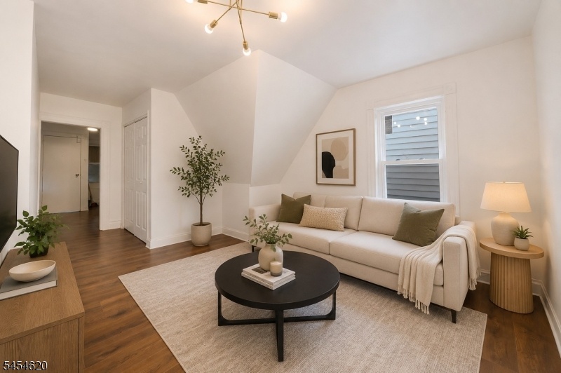 virtually staged living room