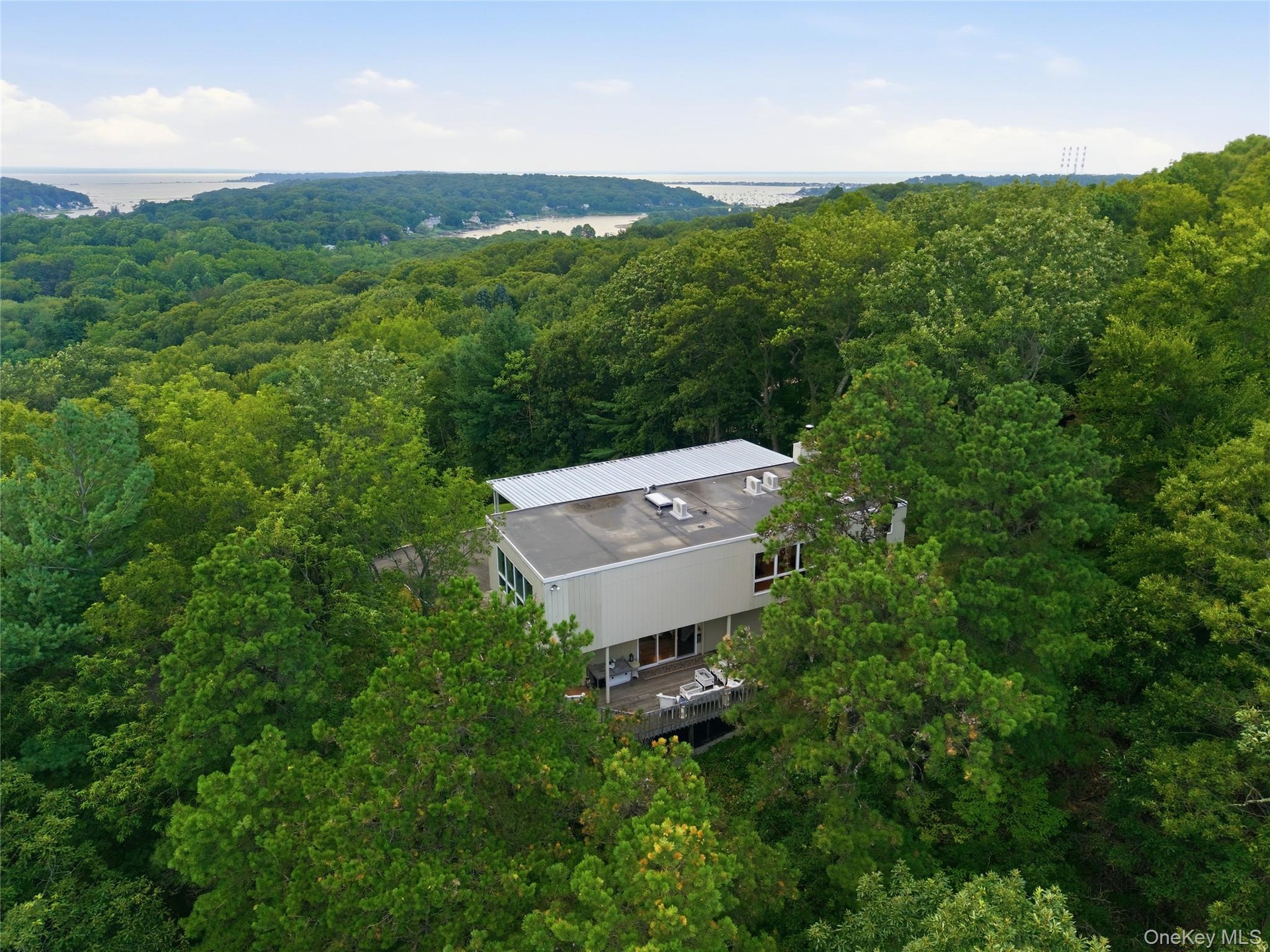 Aerial view with Connecticut