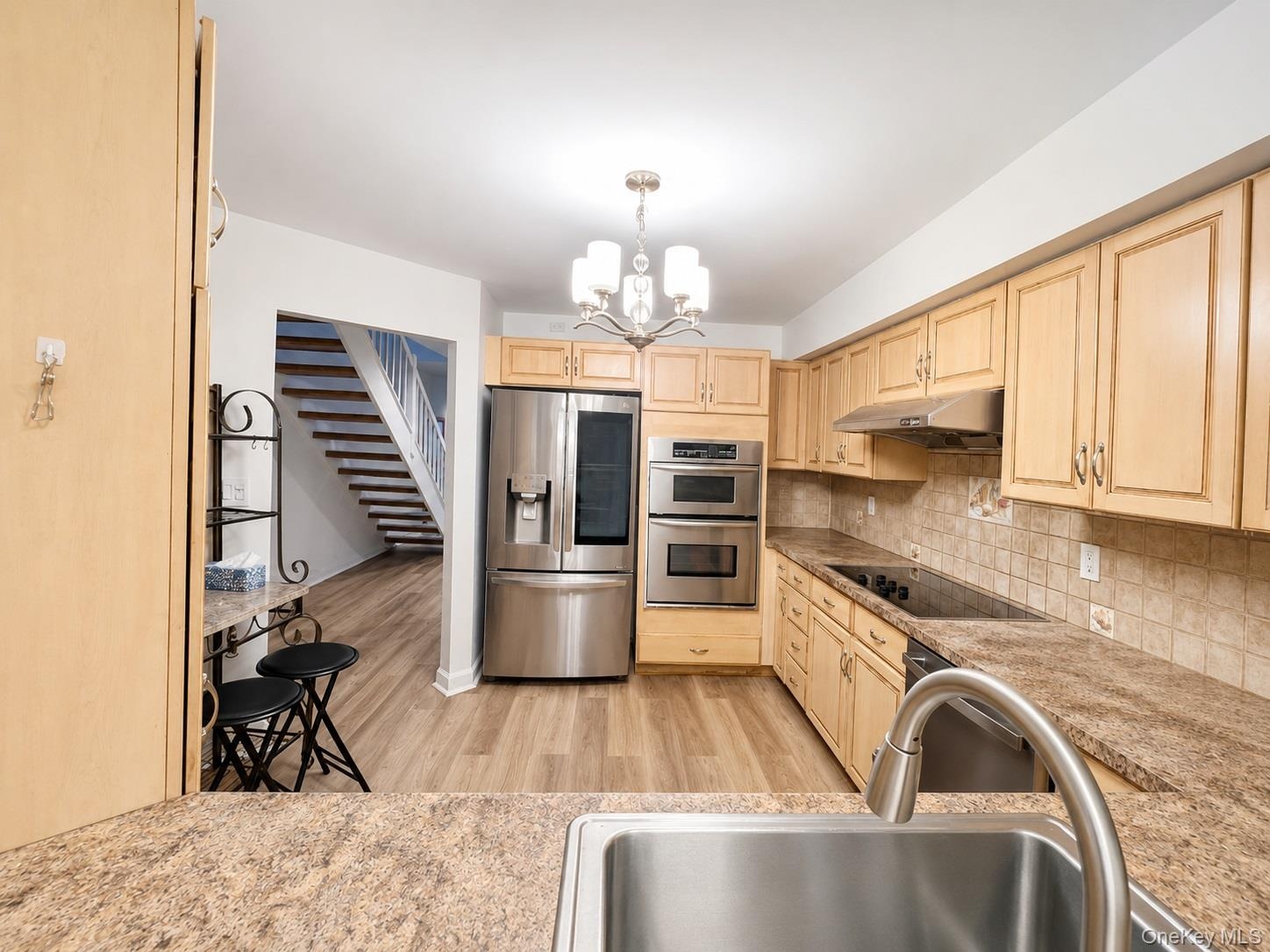 Kitchen with stainless appliances