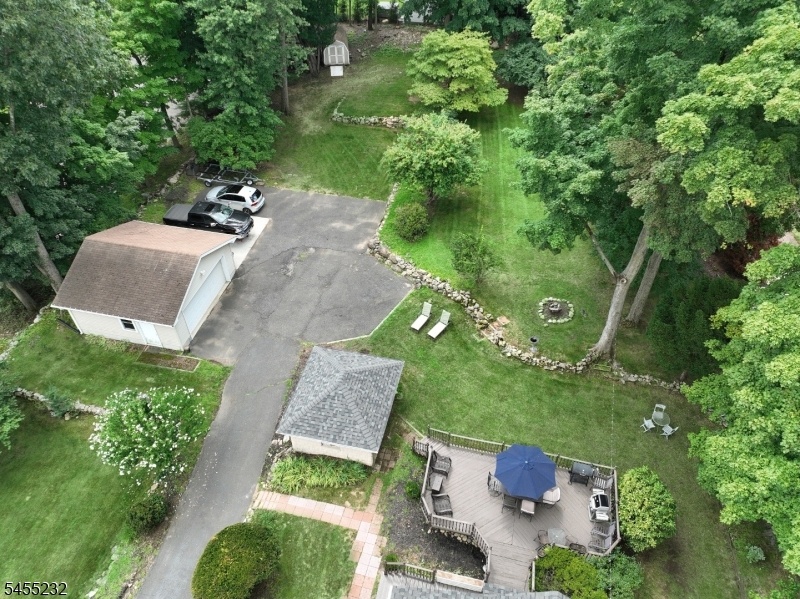 Overhead View of Rear Yard