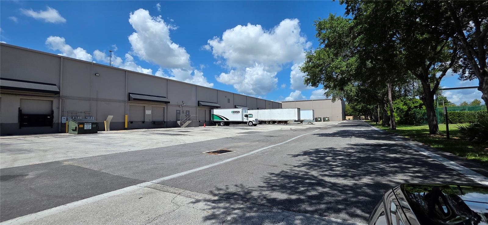 Back of property, Loading docks