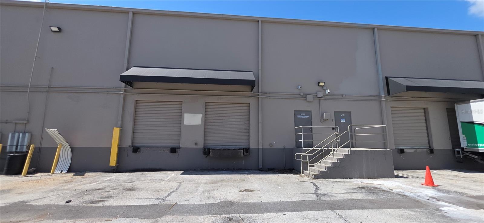 Back of property, Loading docks