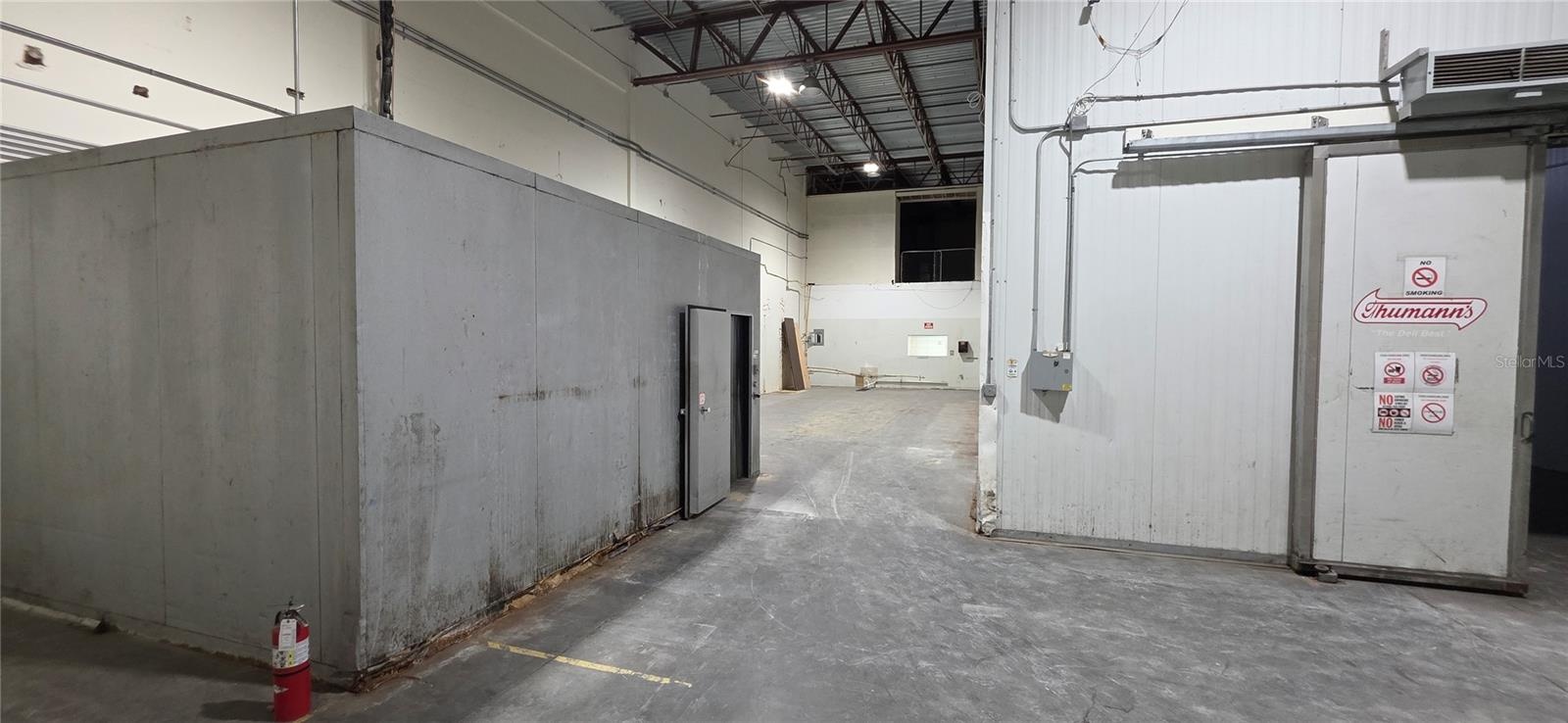 warehouse and walk in fridge and freezer