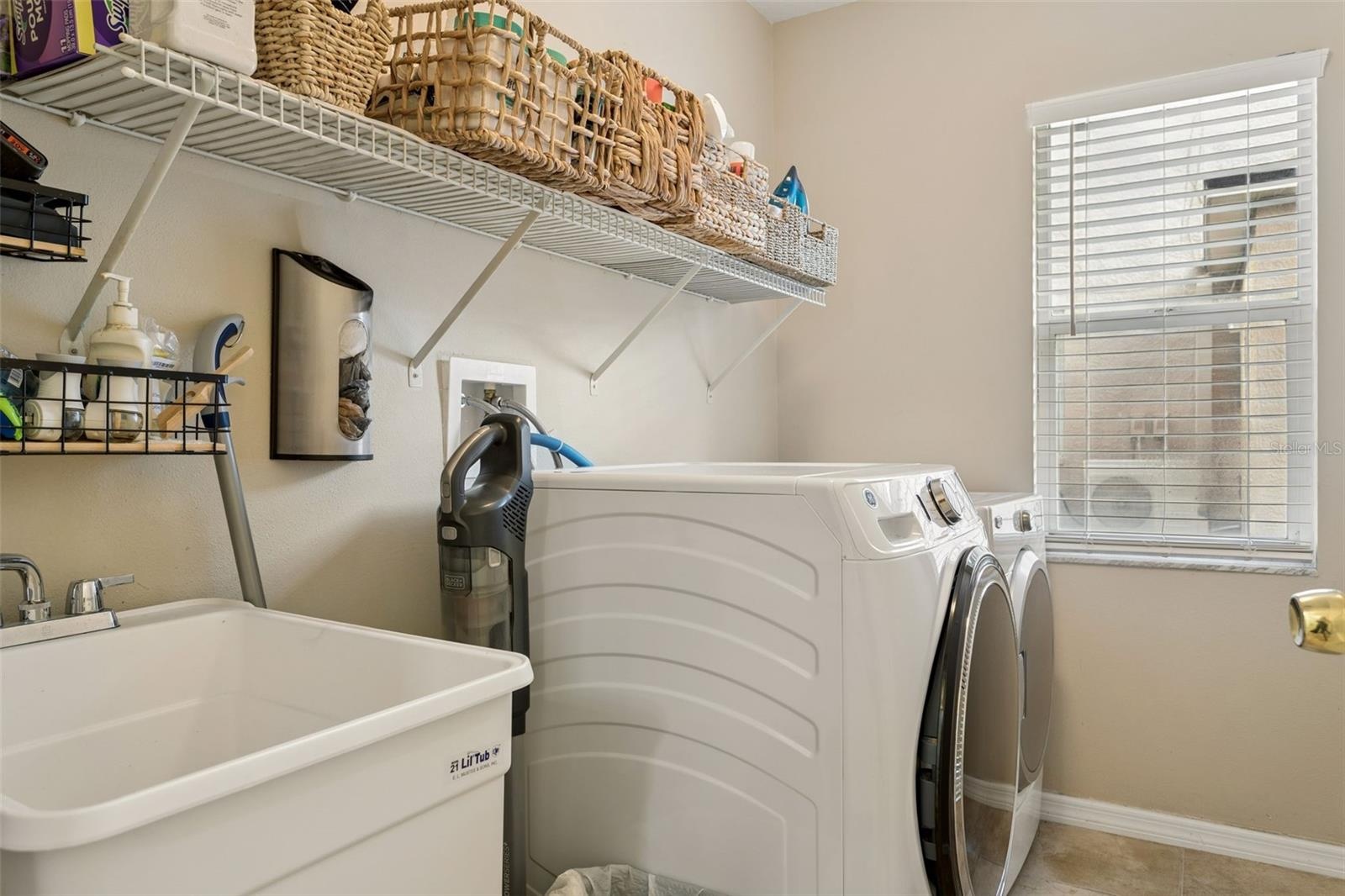 Dedicated laundry room.