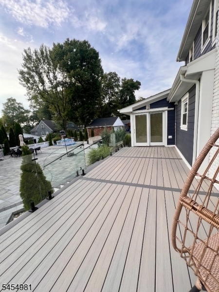 Rear Deck and Glass Railing