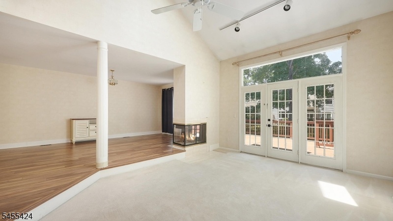 Sunken Living Room to Deck
