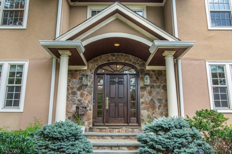 Stone covered entry