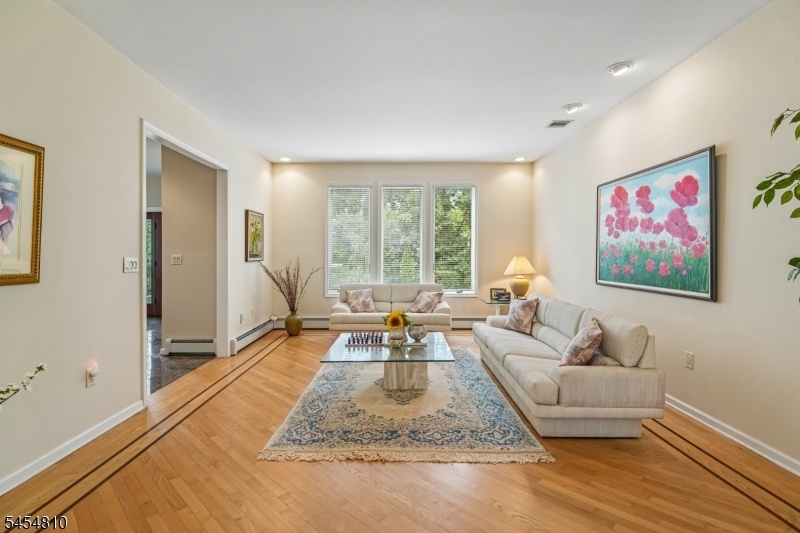 Sunlit Living Rm with Hwood Fl