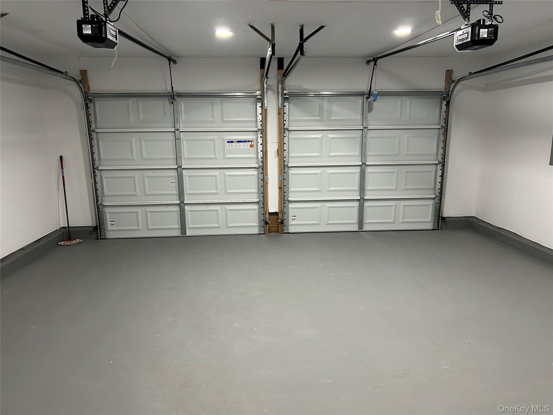 2 car garage with new doors and garage door openers