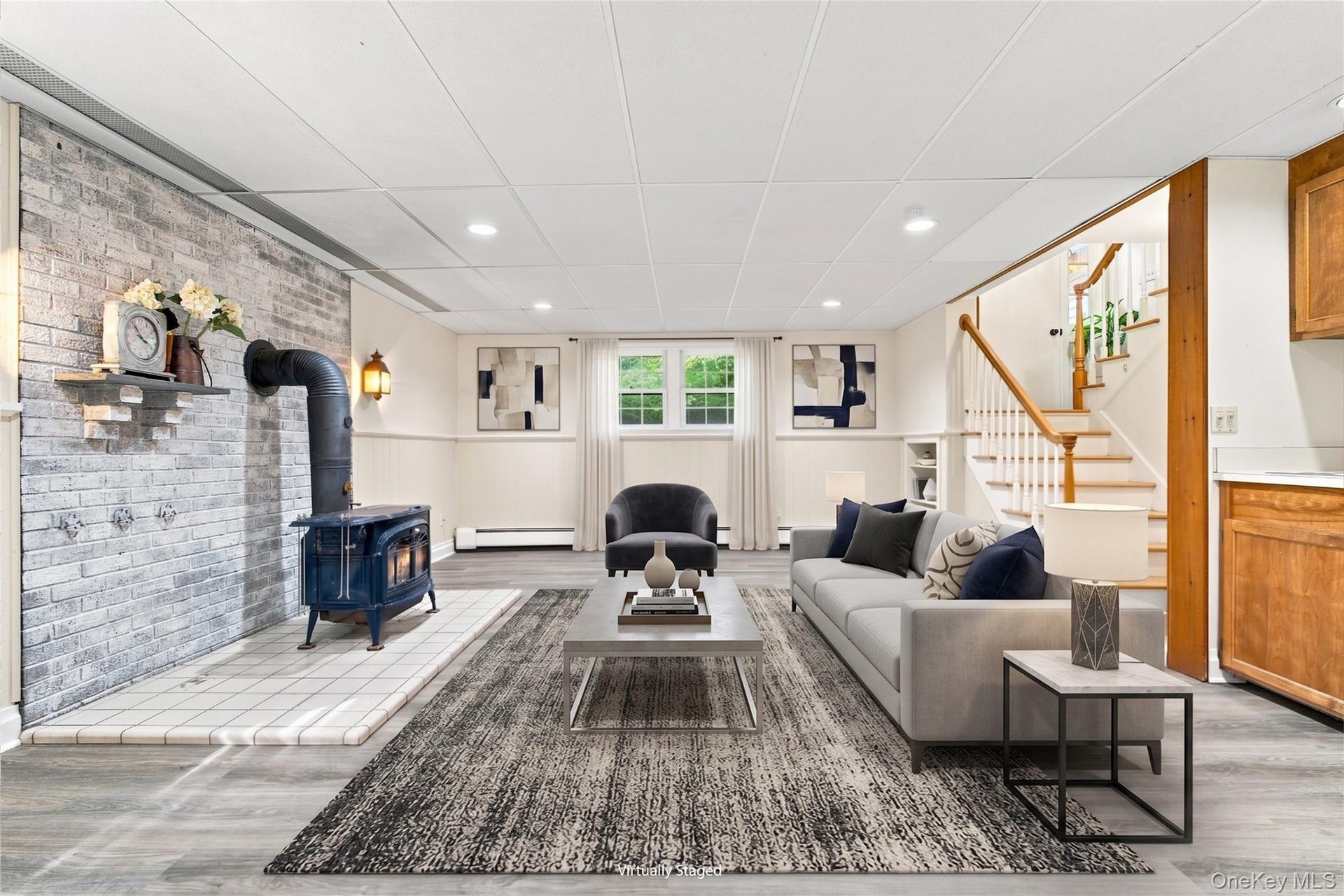 Finished  / Converted Basement. Flexable space