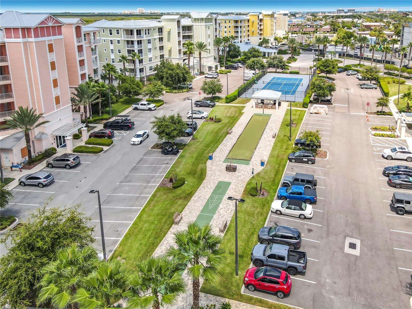Shuffleboard/bocce ball Court