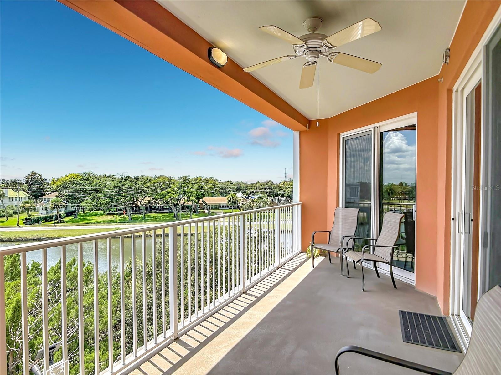 View From Balcony/Primary Bedroom Slider doors