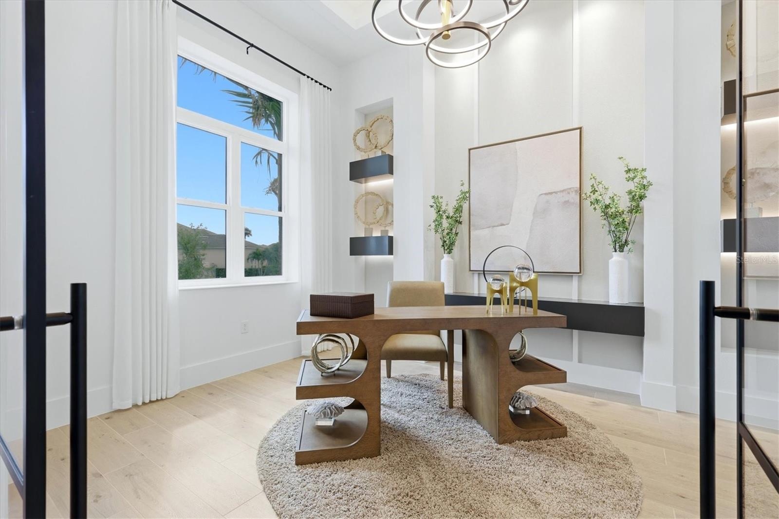 home office with great natural light