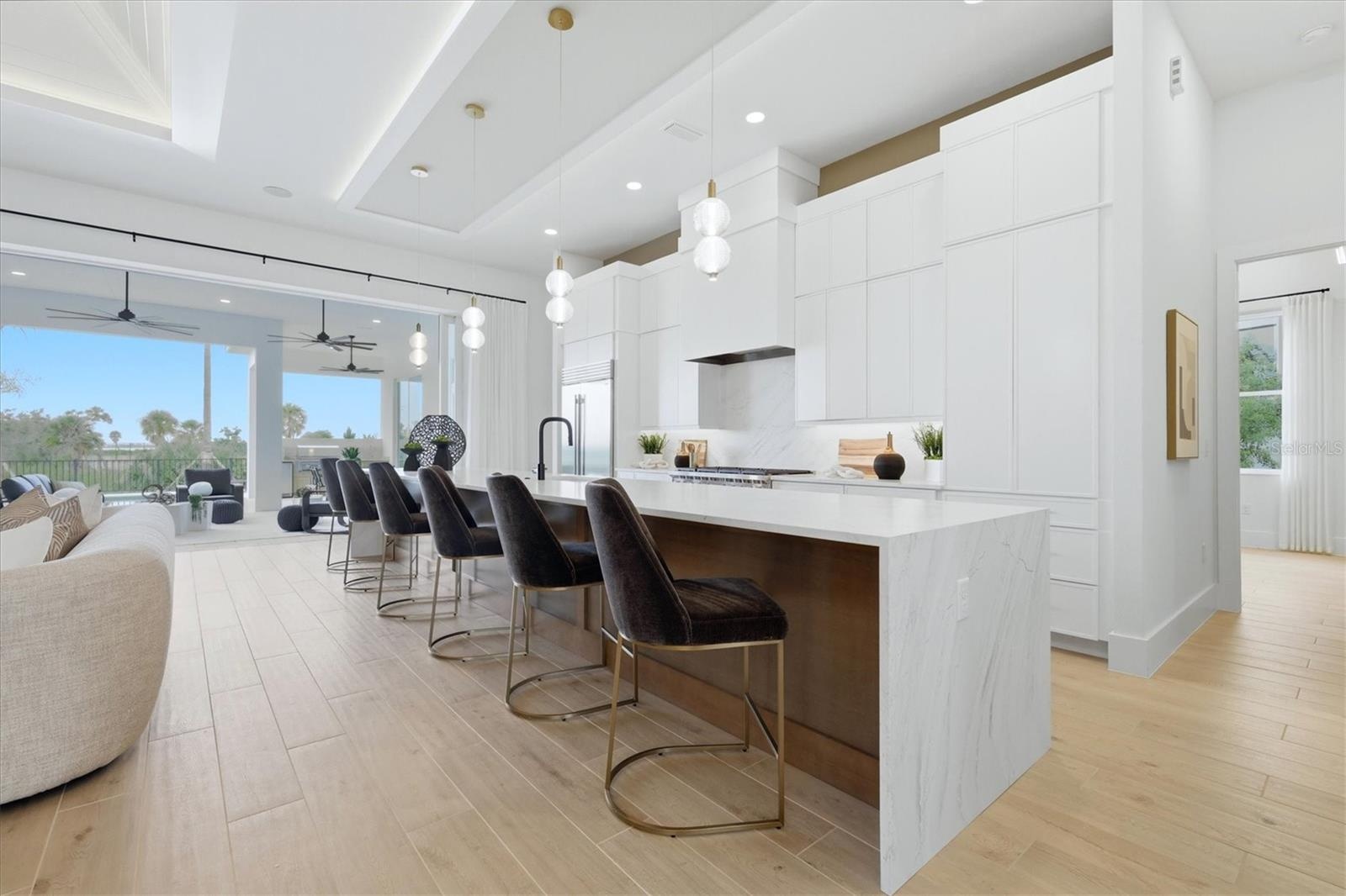 huge kitchen island