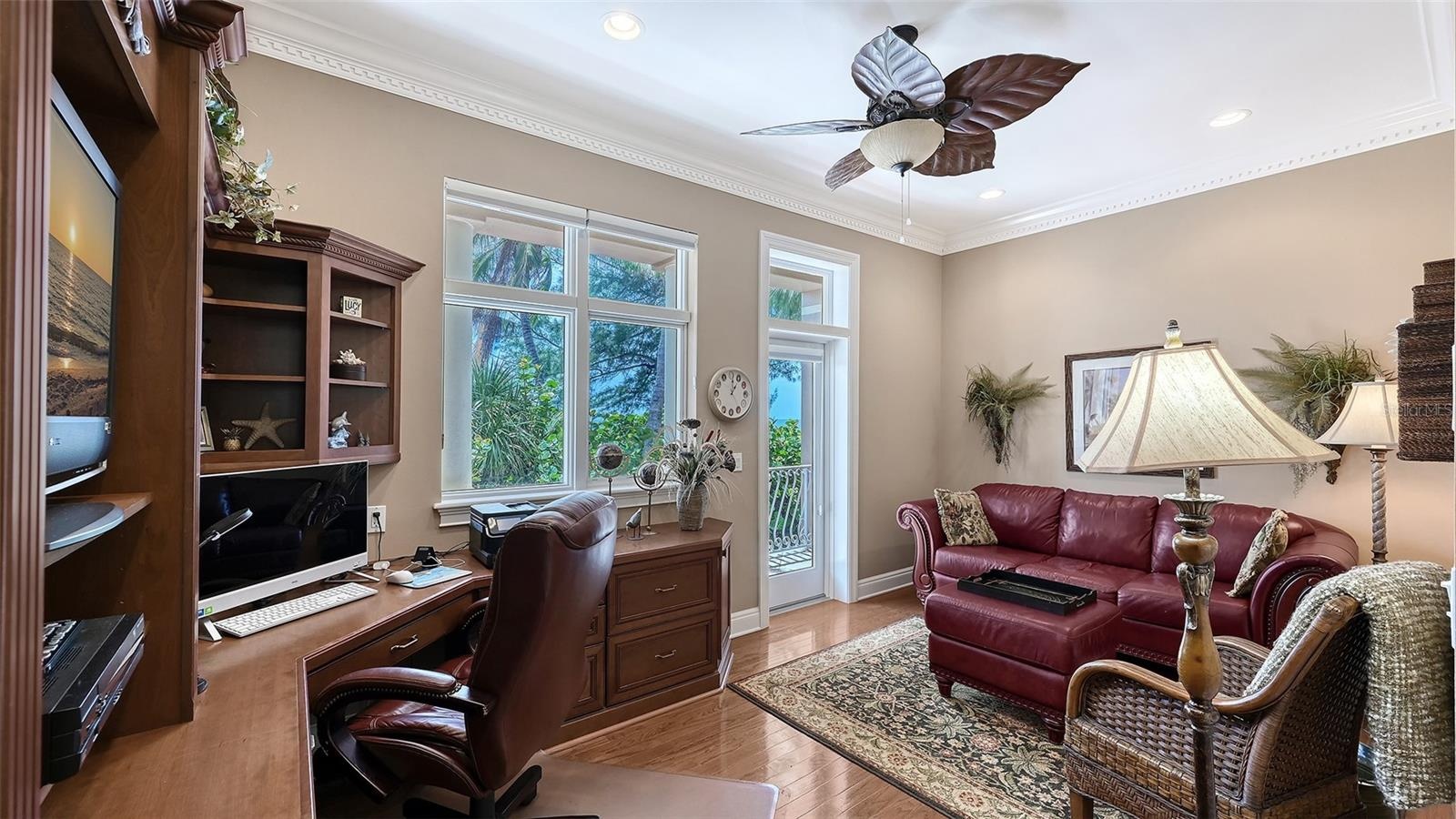 Room for a sofa sleeper for overnight guests.