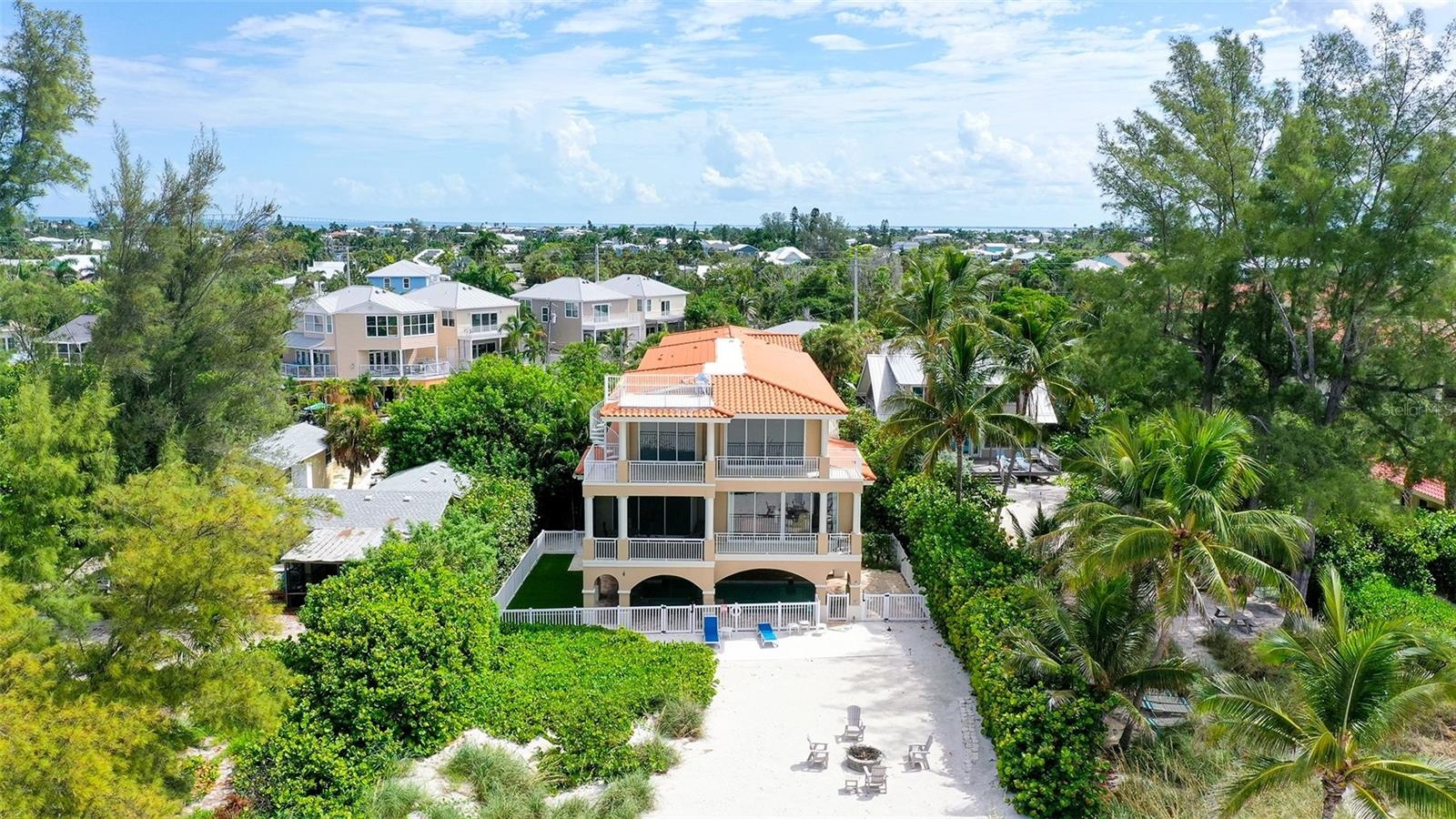 The beach shown is the private beach area for your new home!