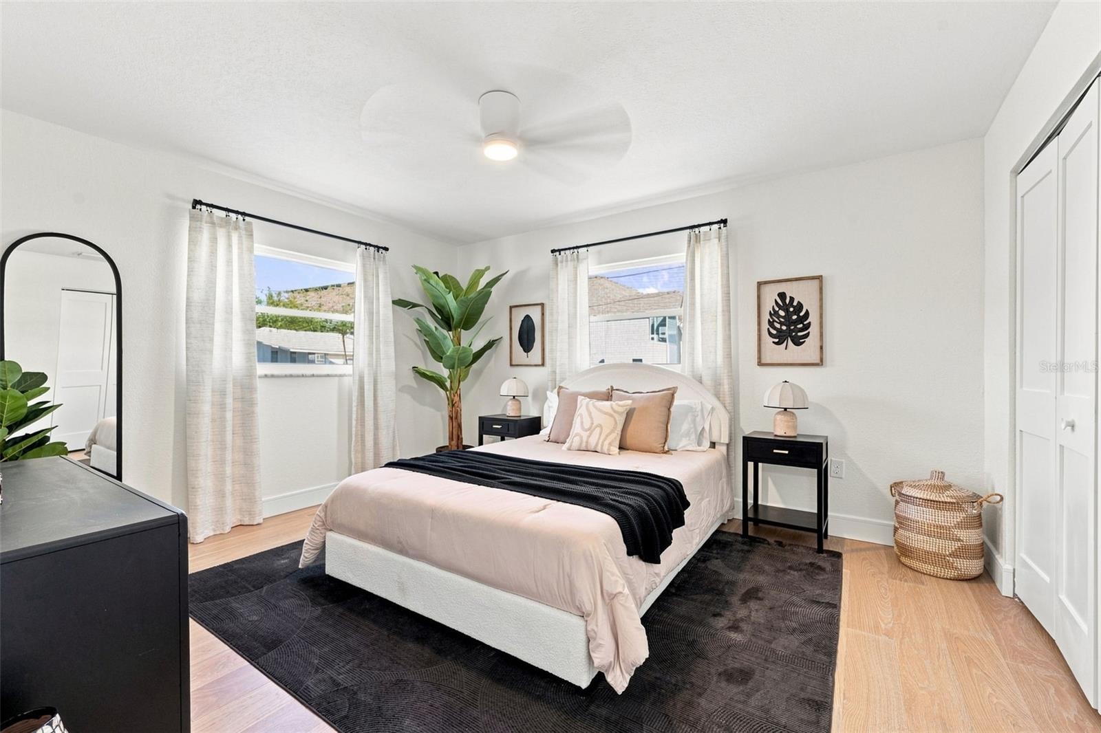 Your friends and family will enjoy this guest bedroom.