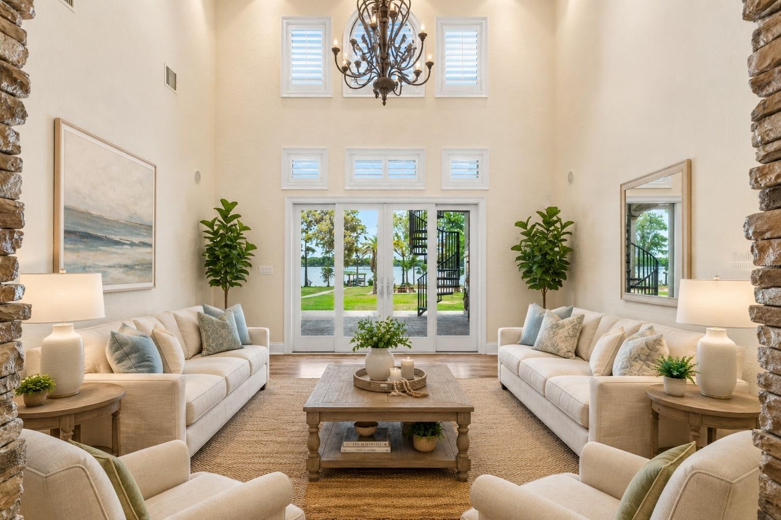 Virtually Staged Living Room