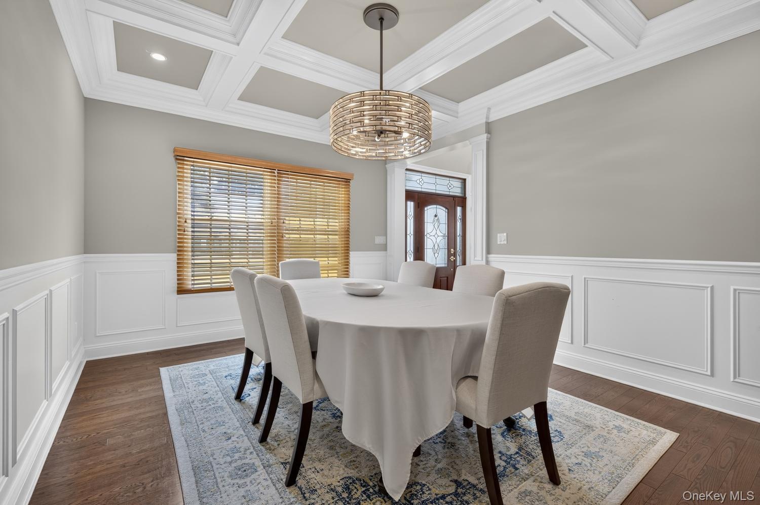 View of Dining Room off of Entrance Foyer