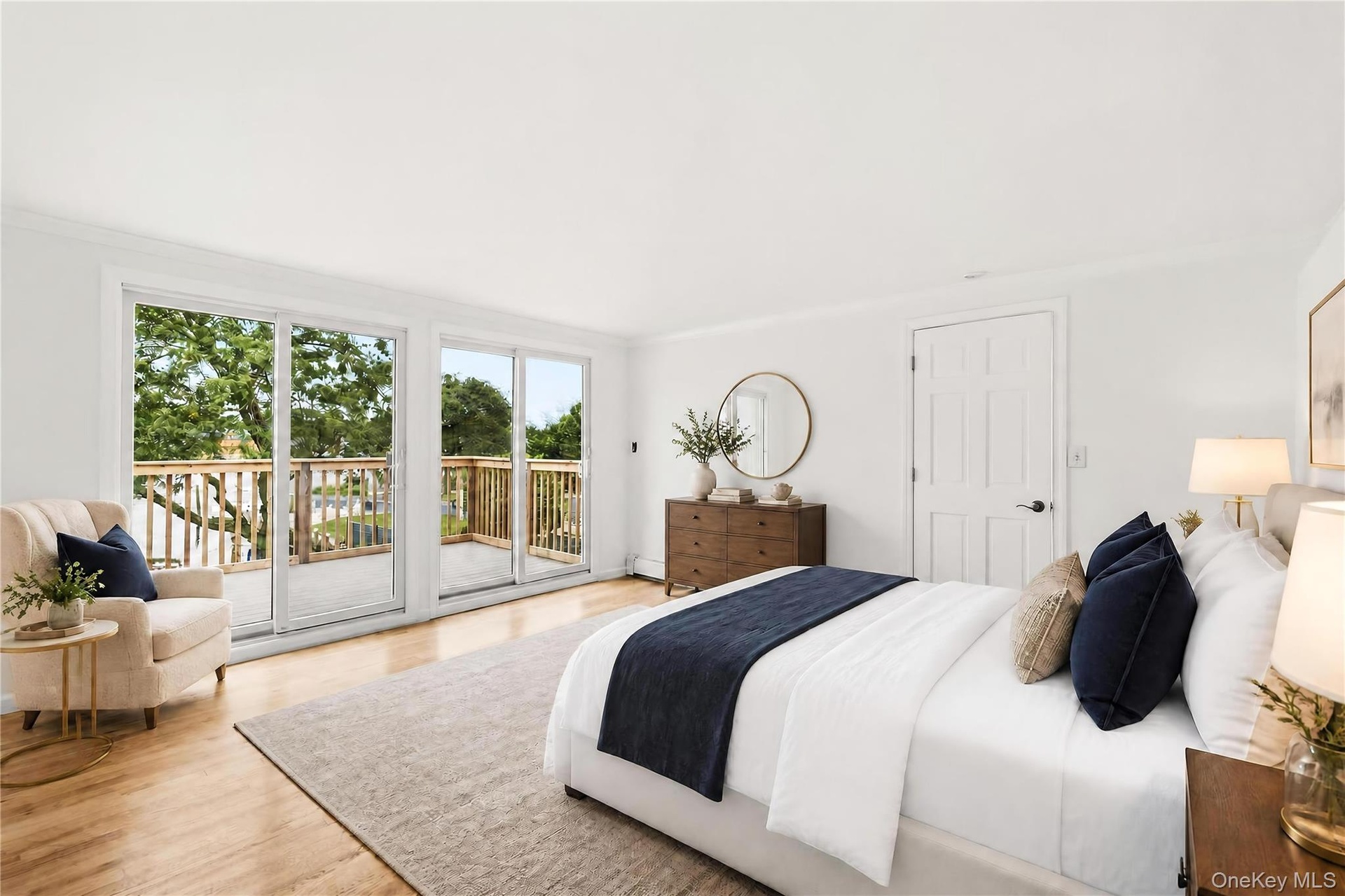 Primary Bedroom Staged