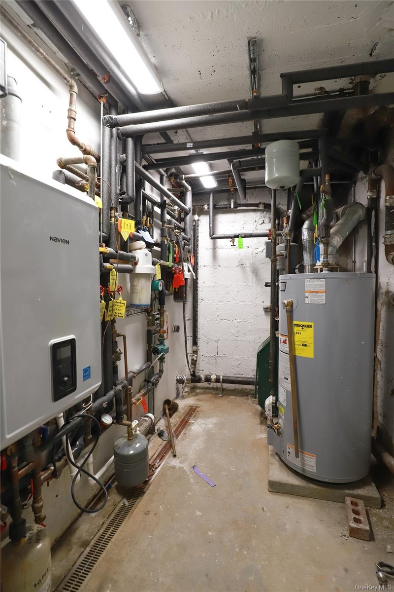 Separate water boilers for first and second floor units