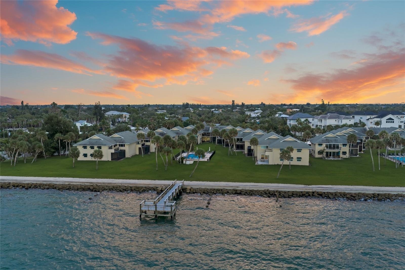 Property from the back showing fishing pier