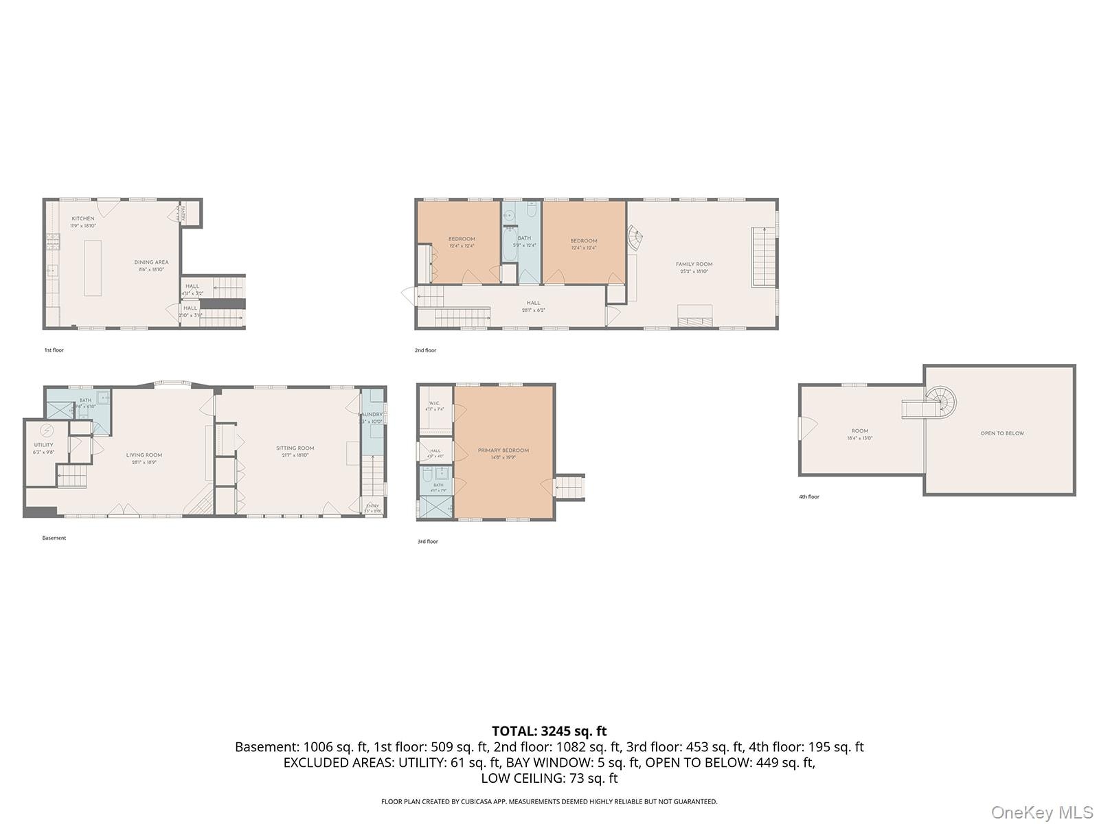 Floor plan of the main residence