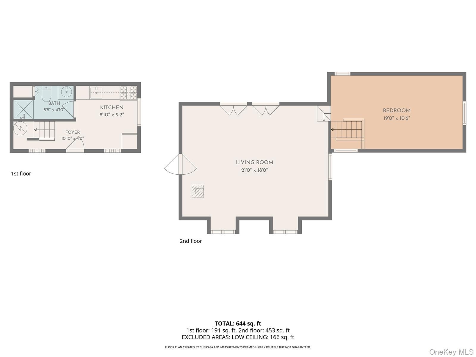 Floor plan of the Poolside Cottage