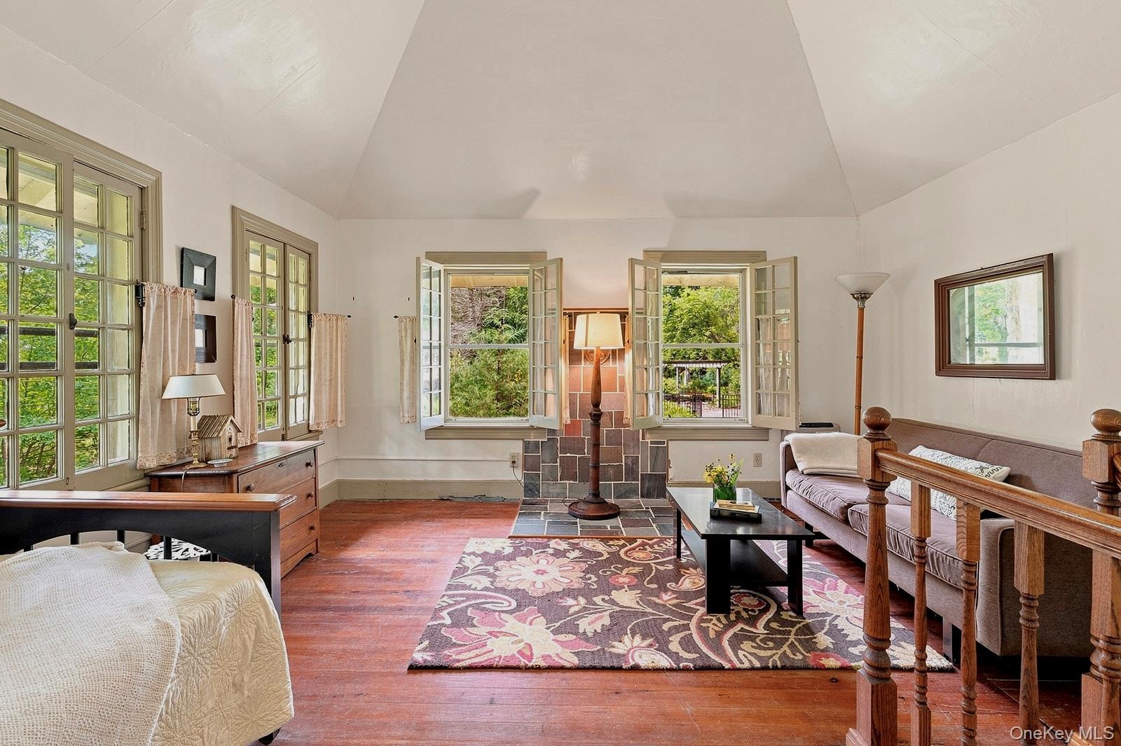 Main living space in the Orchard Cottage