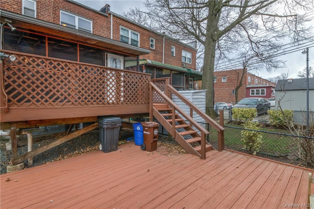 Enjoy private backyard