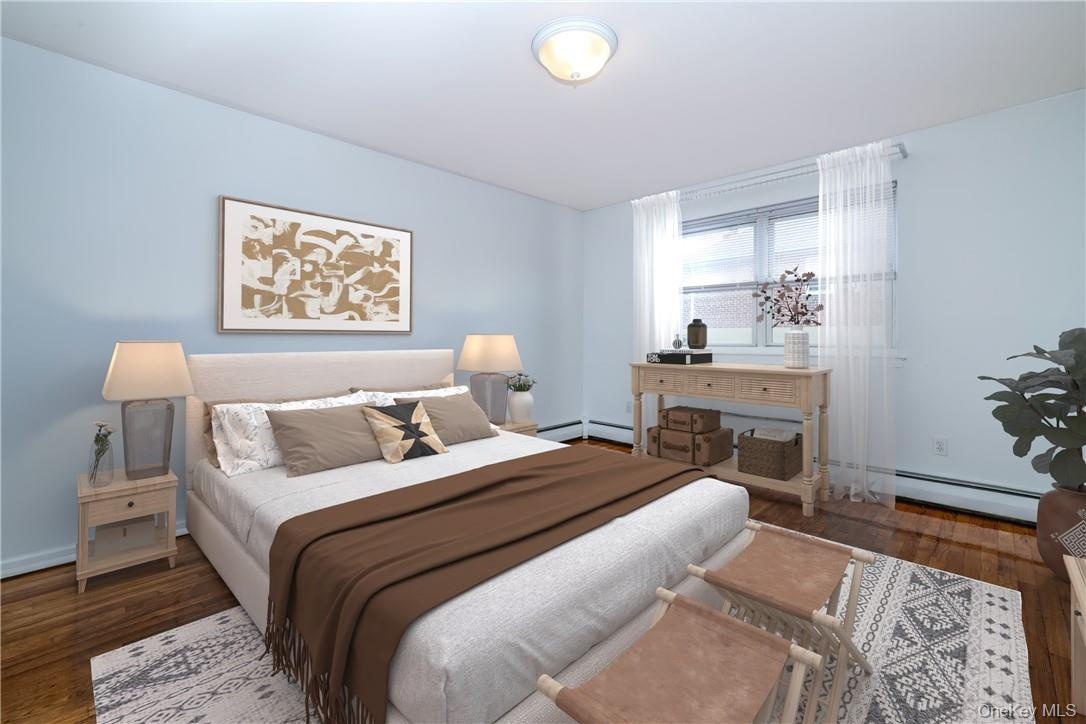 Virtually staged second bedroom