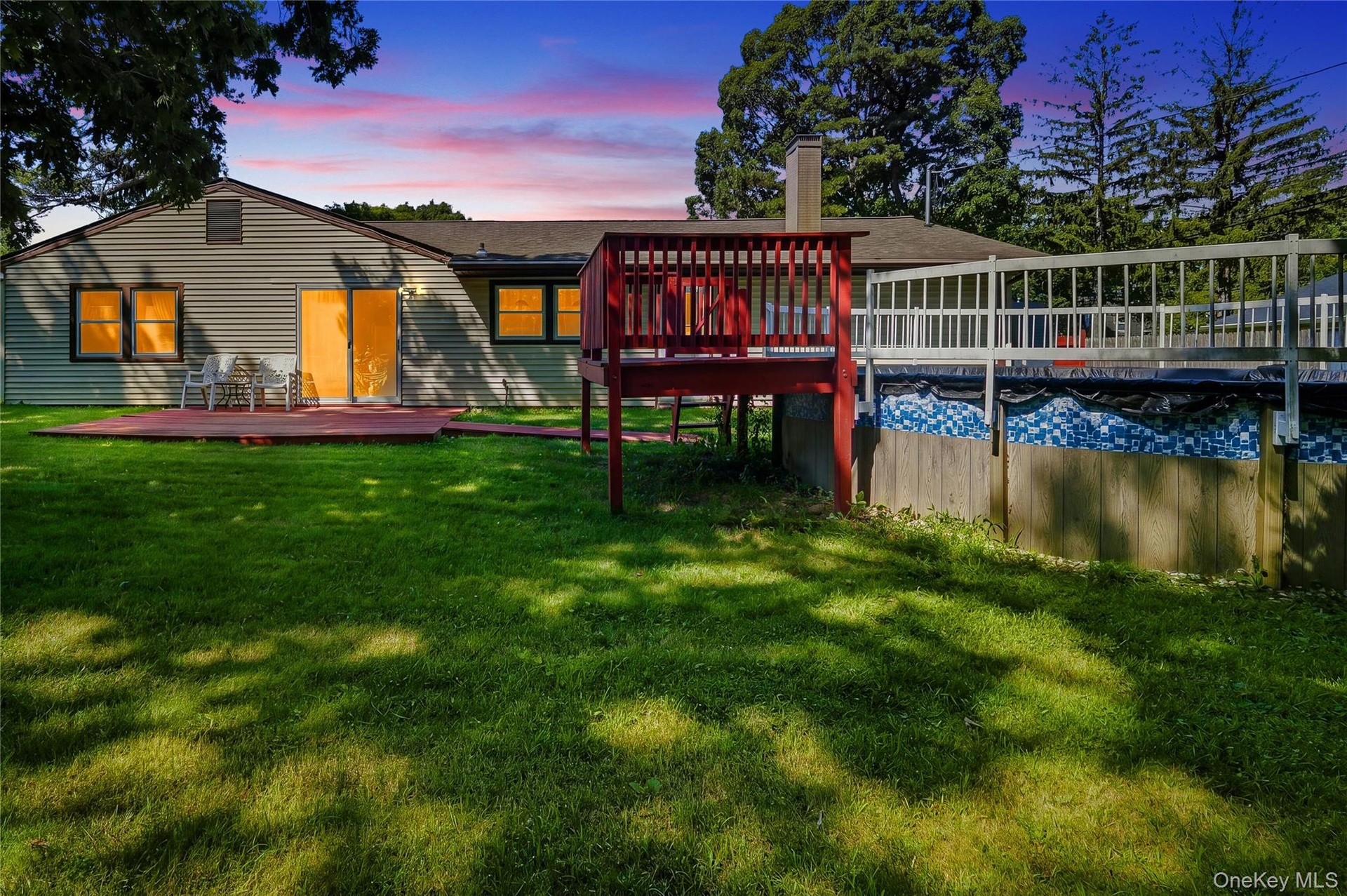 Back Yard Featuring The Pool